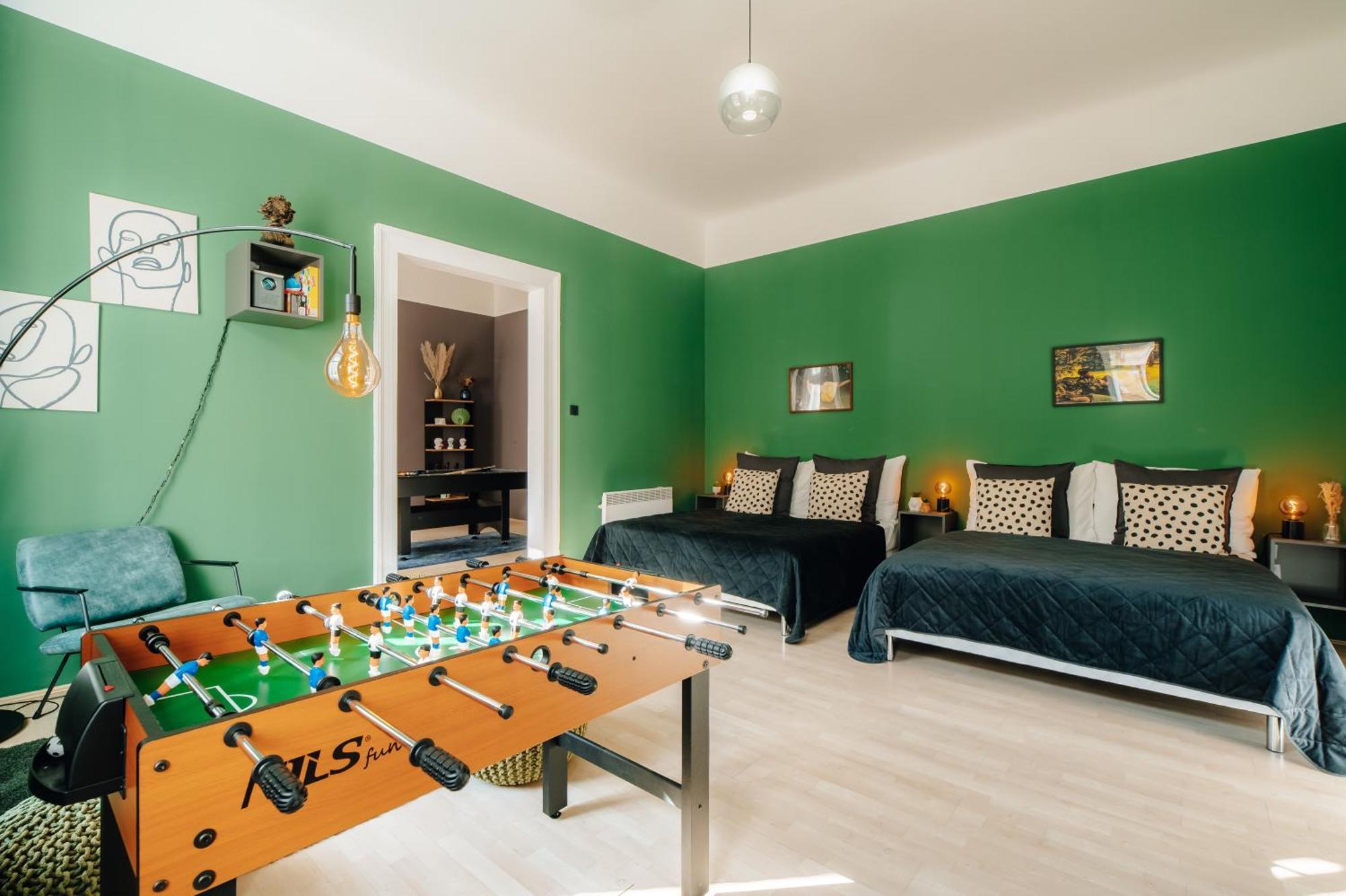 公寓 Cinema Billiard & Foosball - Centre 布拉格